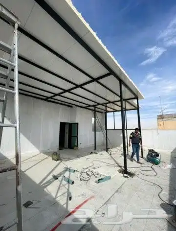 سندوتش بنل سواتر الحديد - سواتر أخشاب بلاستيك - سواتر PVC - 1