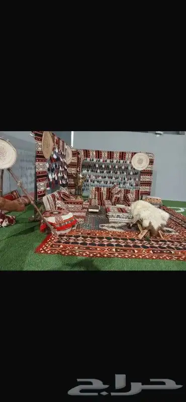 جلسات شعبيه طاولات طعام كراسي قهوجين صبابين راجل ونساء جلسات 0