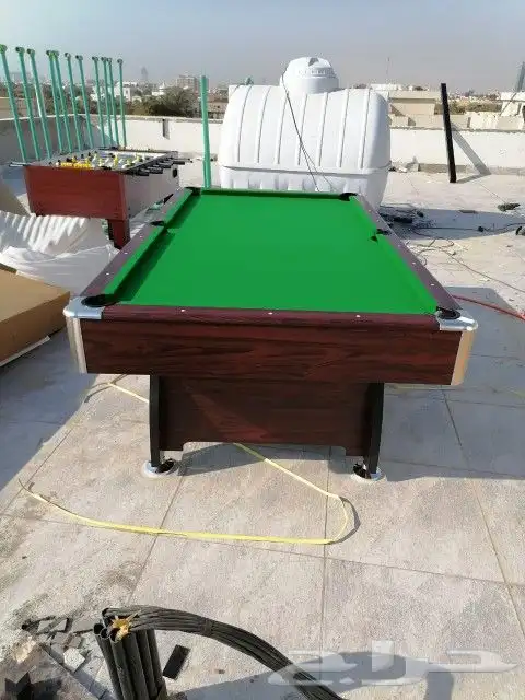 طاولات بلياردو خشب ورخام تنس هوكي فرفيرة جديد طاولة 4 بواحد 16