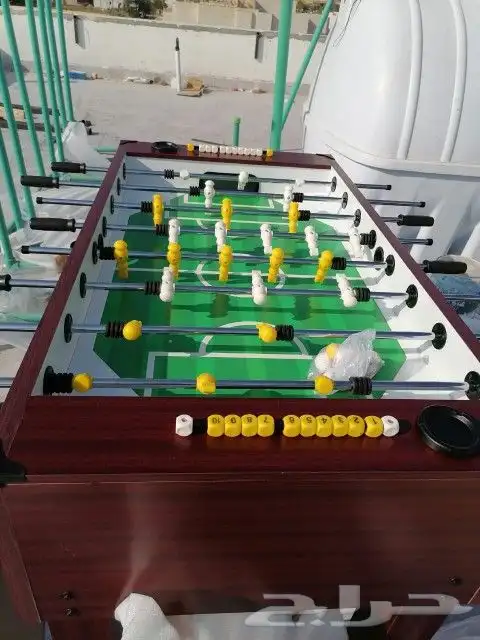 طاولات بلياردو خشب ورخام تنس هوكي فرفيرة جديد طاولة 4 بواحد 14