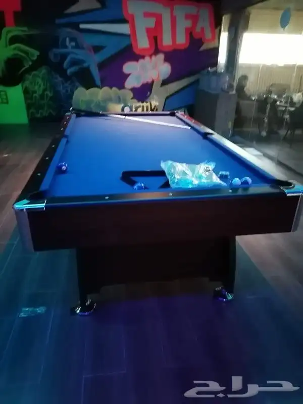طاولات بلياردو خشب ورخام تنس هوكي فرفيرة جديد طاولة 4 بواحد 8