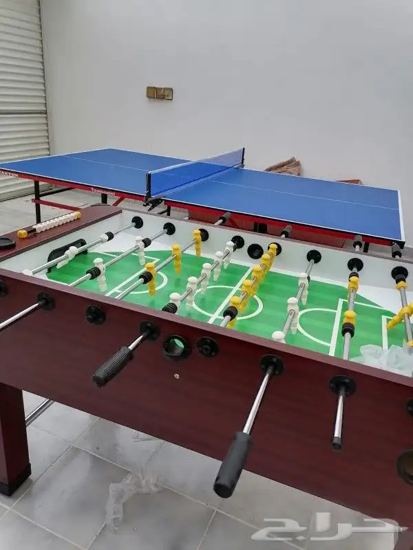طاولات بلياردو خشب ورخام تنس هوكي فرفيرة جديد طاولة 4 بواحد 0