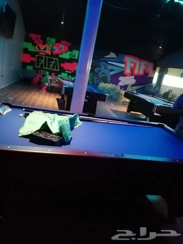 طاولات بلياردو خشب ورخام تنس هوكي فرفيرة جديد طاولة 4 بواحد 9
