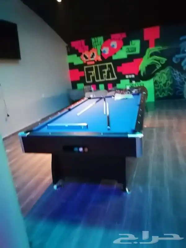 طاولات بلياردو خشب ورخام تنس هوكي فرفيرة جديد طاولة 4 بواحد 10