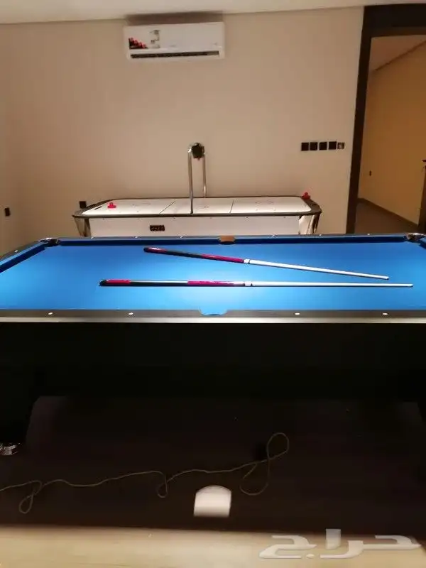 طاولات بلياردو خشب ورخام تنس هوكي فرفيرة جديد طاولة 4 بواحد 45