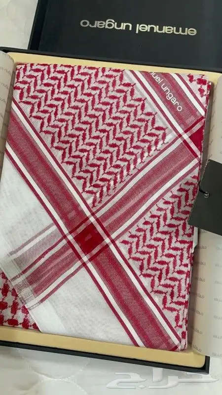 شماغ إيمانويل إنقارو أحمر إنجليزي عصري مصنوع من أفخر أنواع ا 3