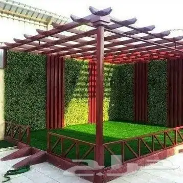 مضلات سواتر. ديكور. اصباغ عشب صناعي 5