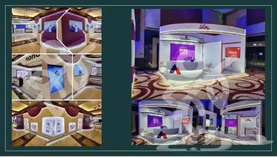 بوثات معارض وايجار شاشات p2.6 وp1.9 4