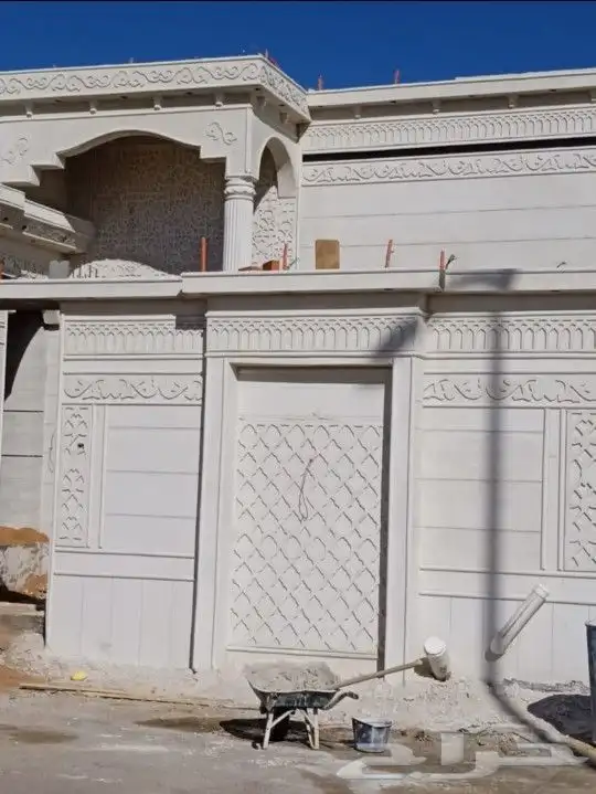 ديكور خارجي بديل الحجر الطبيعي لياسه ملونه كسررخام اسباني در 2