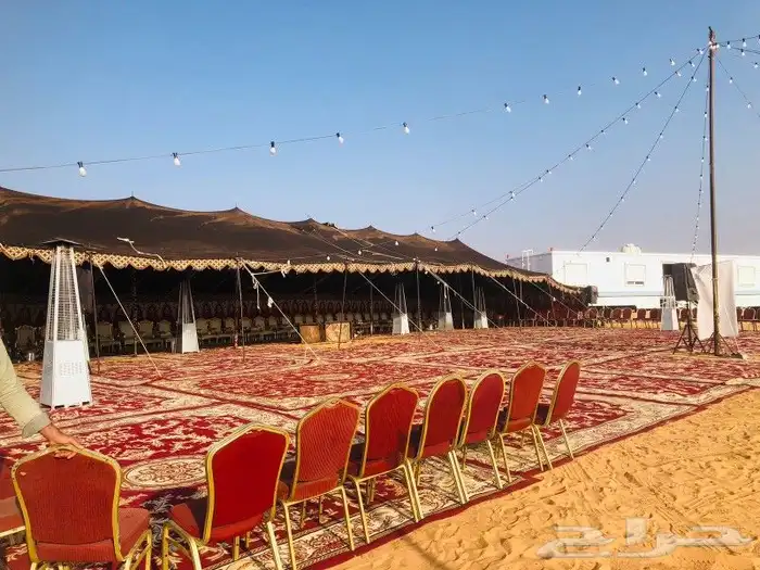 يوجد لدينا تاجير خيام وشاشات وكراسي رواقات تراثيه جميع المقا 9