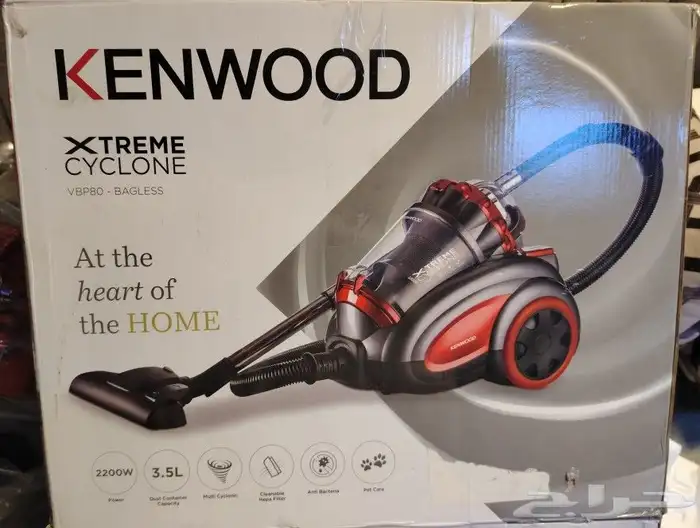 مكنسة كينوود kenwood vbp80 بسعة 3.5 لتر وقوة 2200w 2