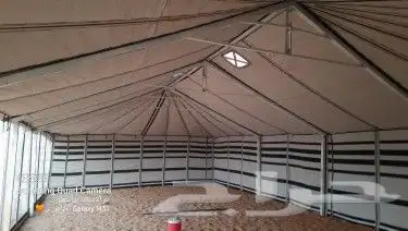 بيوت شعر ابيض جميع المقاسات ضد المطر وشمس فرش مشبات 6