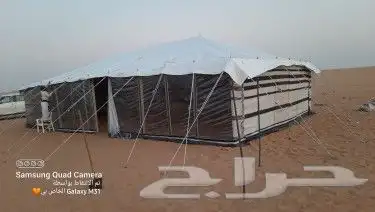 بيوت شعر ابيض جميع المقاسات ضد المطر وشمس فرش مشبات 7