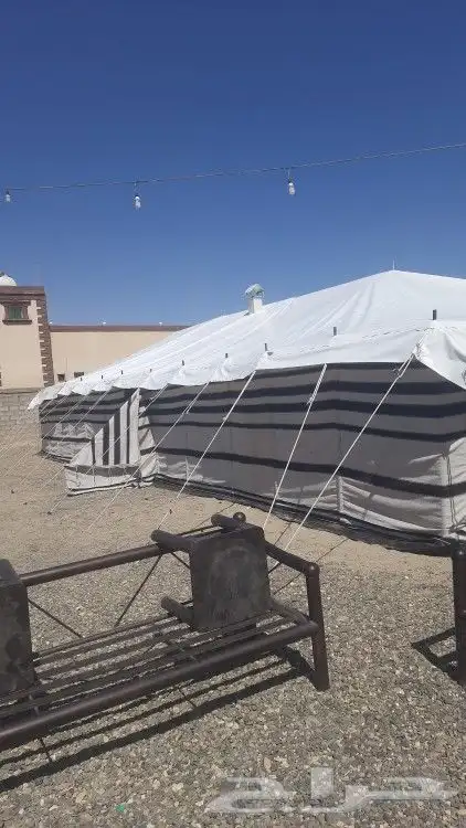 بيوت شعر ابيض جميع المقاسات ضد المطر وشمس فرش مشبات 1