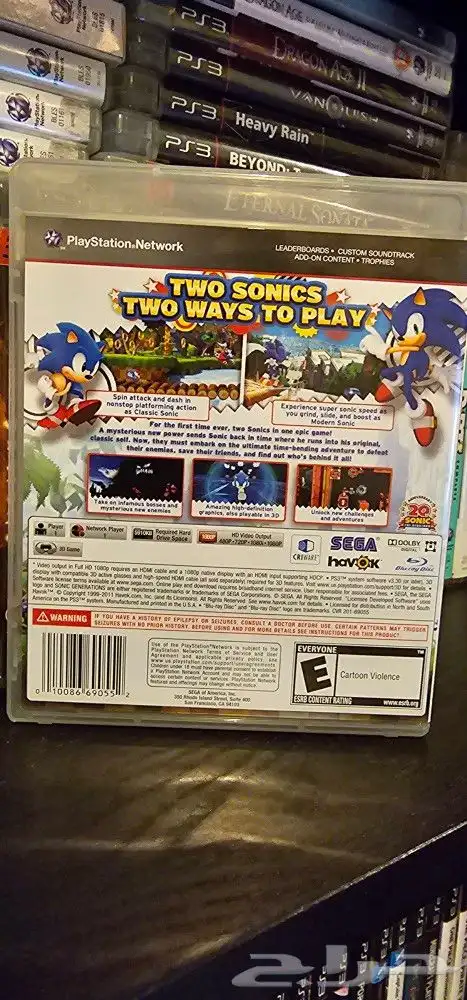سونيك جنريشون ps3 sonic 1