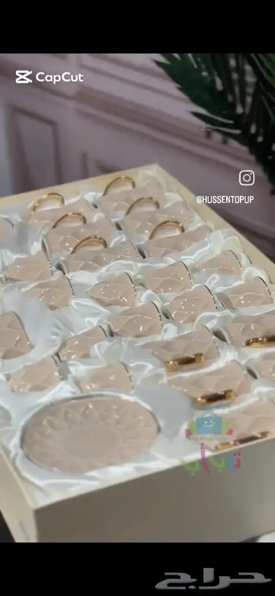 36 قطعه كاسات شاي وقهوه مع الصحون مع الترمس جديد بالكرتون 35 1
