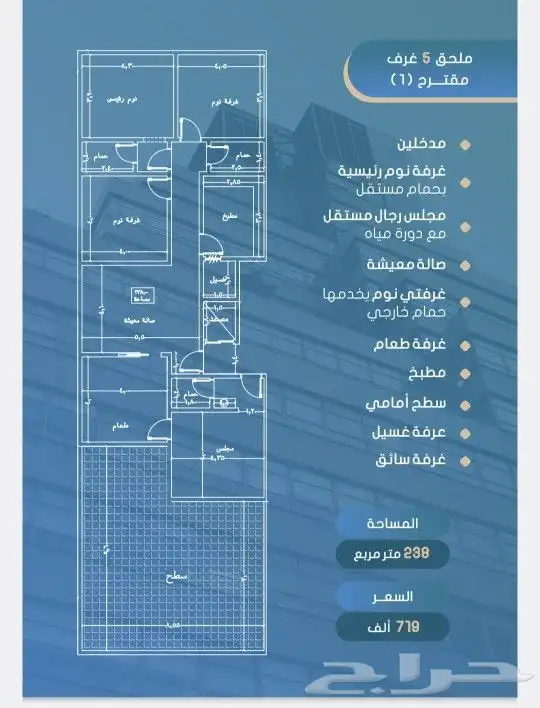 شقق وملاحق لتمليك للاستثمار في ابحر الشمالية الصواري 8