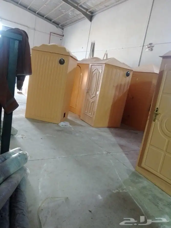 دورات مياه حمامات فيبر جلاس متنقل 0