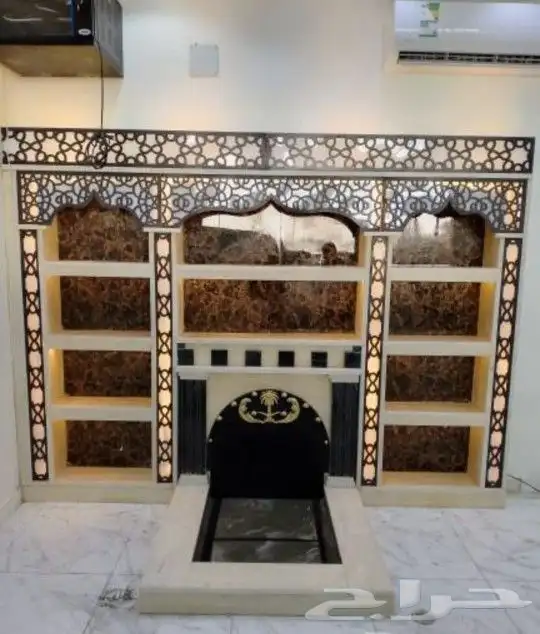 مشبات مدخنة مودرن ديكورات خشبية 2