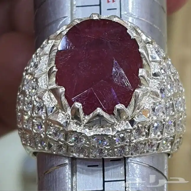 خاتم ياقوت افريقي فاخر 4