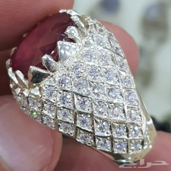 خاتم ياقوت افريقي فاخر 5