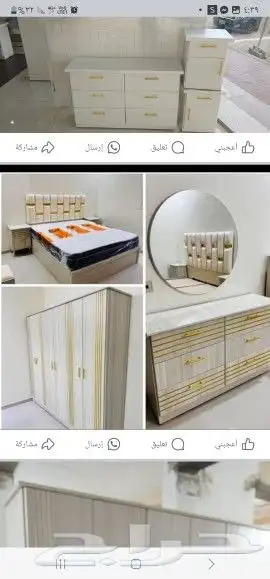 غرف نوم جديده مع تقسيط تابي او تمارا 13