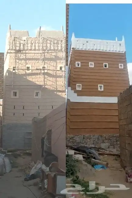 ترميم بيوت الطين التراثيه 0