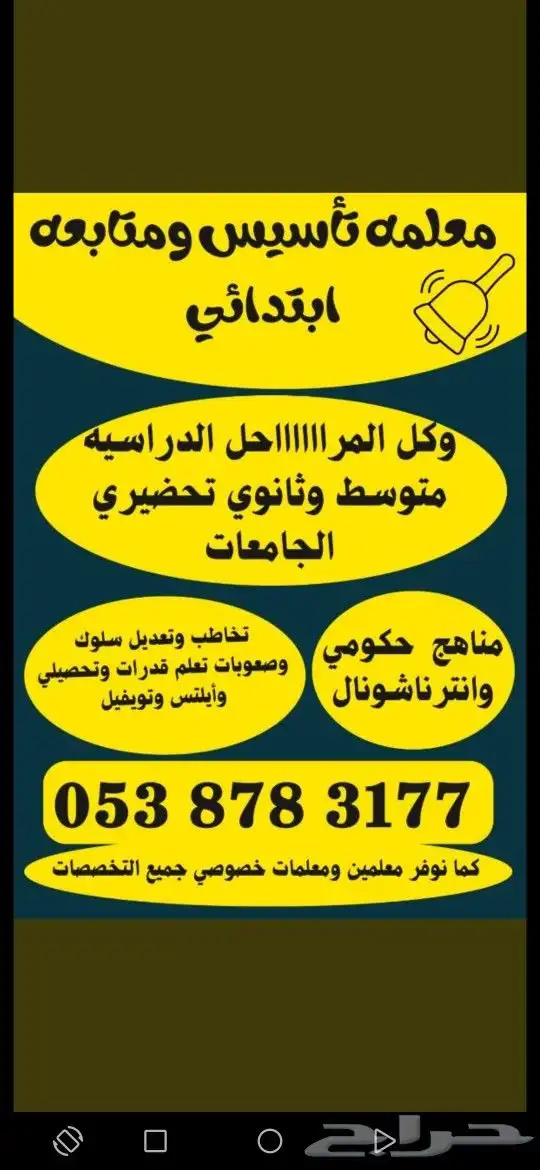 معلمه تأسيس ومتابعه النظيم الندوه الجنادريه الشروق المشرقيه 2