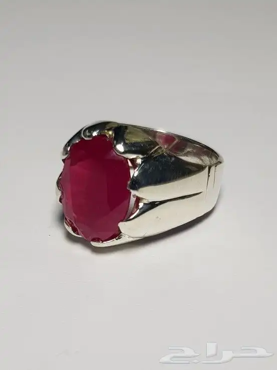 خاتم حجر روبي مقاس صغير 53 4