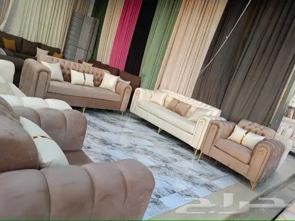 مجلس كنب خمس قطع جاهز وتفصيل 0
