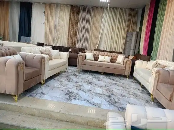 مجلس كنب خمس قطع جاهز وتفصيل 1