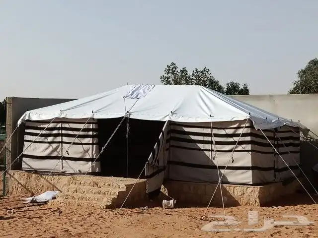 بيوت شعر ابيض جميع المقاسات ضد المطر وشمس 1