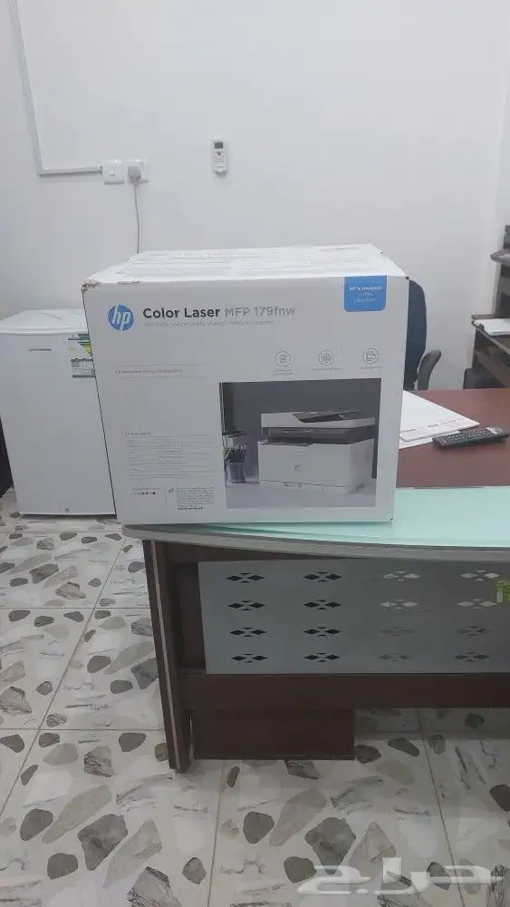 طابعة hp ليزر ملون جديدة لم تستخدم 3