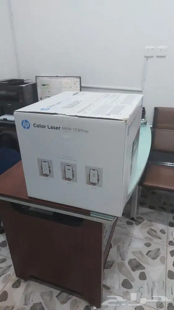 طابعة hp ليزر ملون جديدة لم تستخدم 1