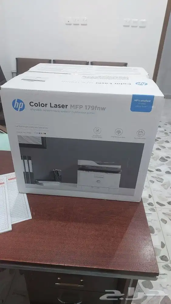 طابعة hp ليزر ملون جديدة لم تستخدم 0
