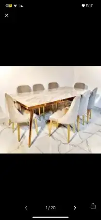 أقوى طاولات رخام جودة عالية والكنب طبي يصبح سرير 8