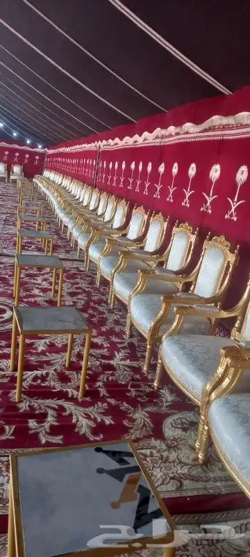 تاجير اخيام ومخيمات ودفيات وكراسي وزينه عقود لمات وفرشات 0