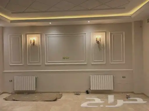 ديكورات جبس واصباغ داخلي وخارجي مع التشطيب 0