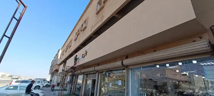 تركيب لوحات محل اسمنت بورد جبس بورد حروف بارزه تفصيل لوحات 3