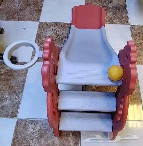 زحليقة اطفال بلاستيك العاب اطفال زحليقه مع كرة سله 1