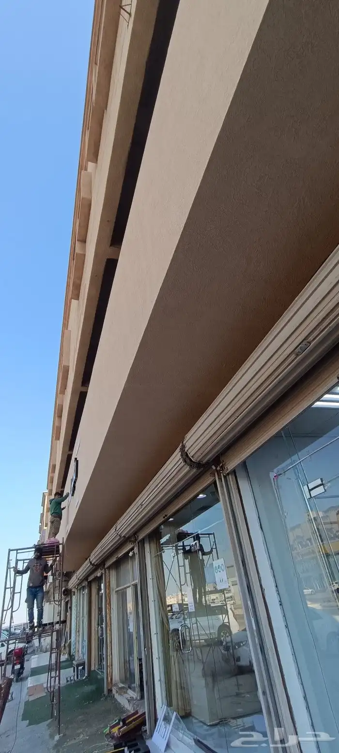 تركيب لوحات محل اسمنت بورد جبس بورد حروف بارزه تفصيل لوحات 2