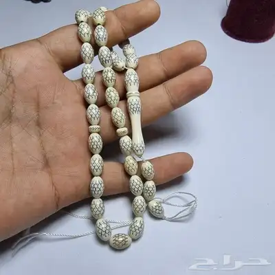سبح عاج مطعه بالفضه 8
