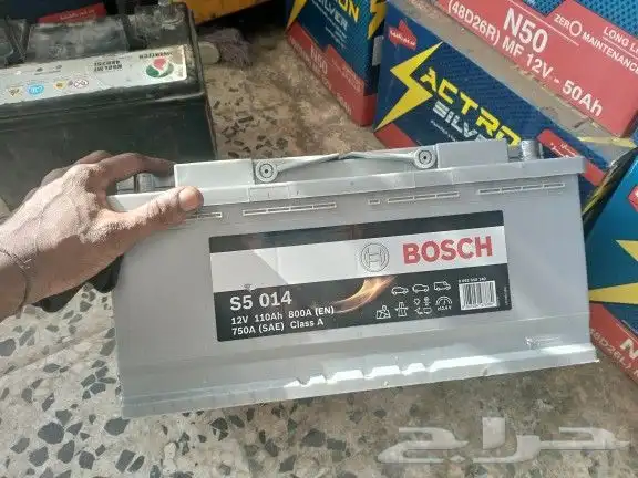 بطارية بوش Bosch مقاس 110 بحالة جيدة 0