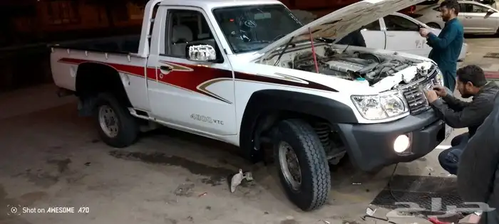 غطاء حوض نيسان باترول فتك مستعمل نظيف قطع شبك شمعات فيابر خط 11