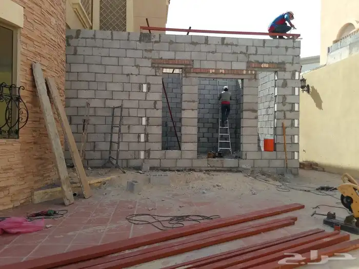 بناء مجالس وديكورات عوازل ترميم اصباغ حداده بديل خشب 3