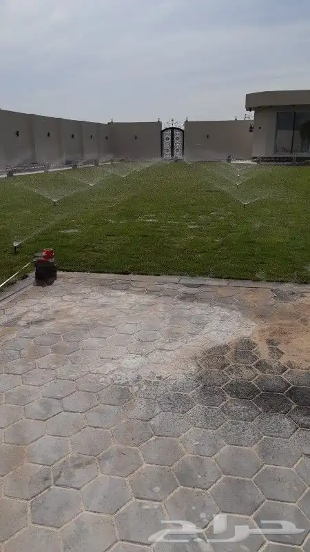 تنسيق حدائق شبكات ري زرعه احوض زرعه الثيل طبيعي 7