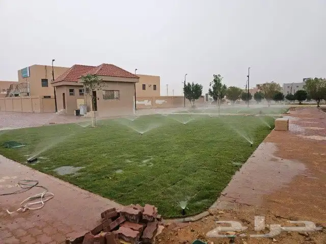 تنسيق حدائق شبكات ري زرعه احوض زرعه الثيل طبيعي 13