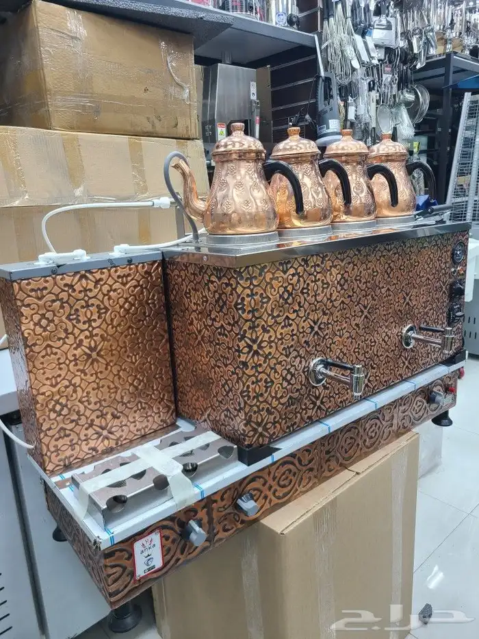 ماكينة شاي بخار نحاس تركي للبيع 8
