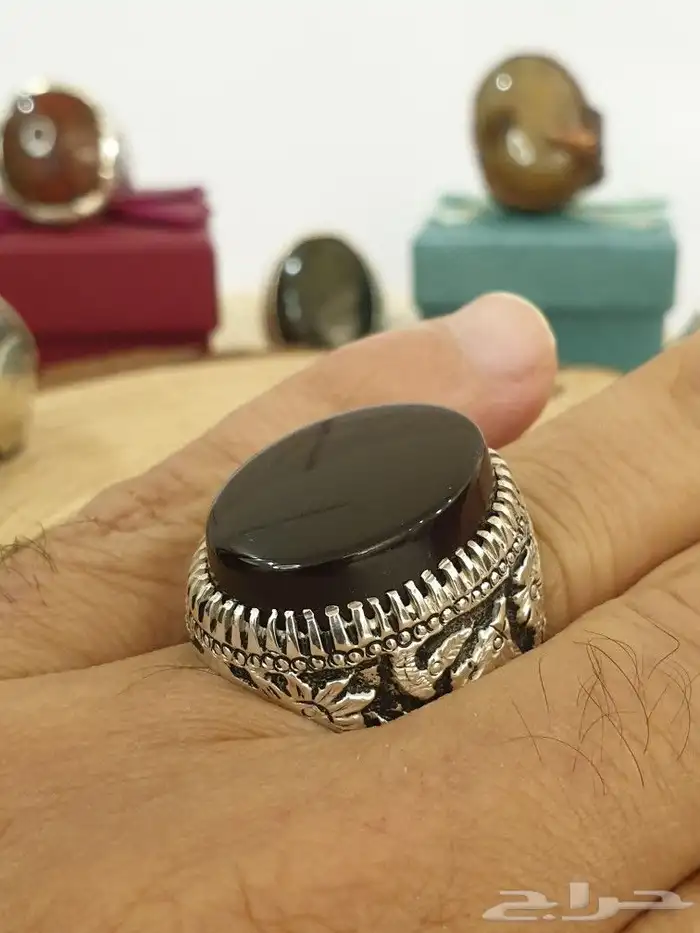 خاتم شفه أفريقي طبيعي مميز وفاخر 9
