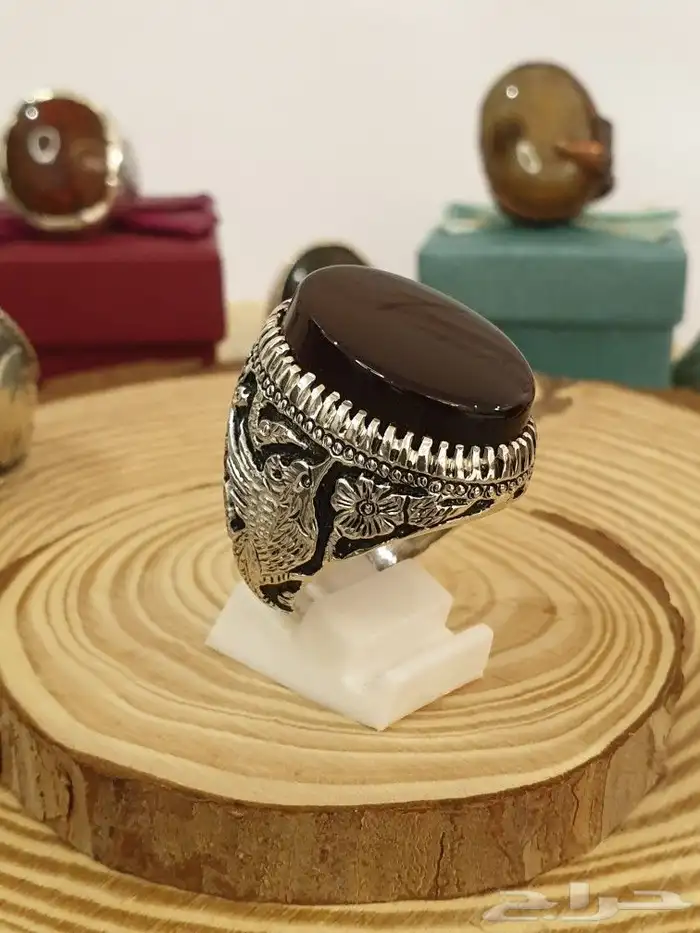 خاتم شفه أفريقي طبيعي مميز وفاخر 1